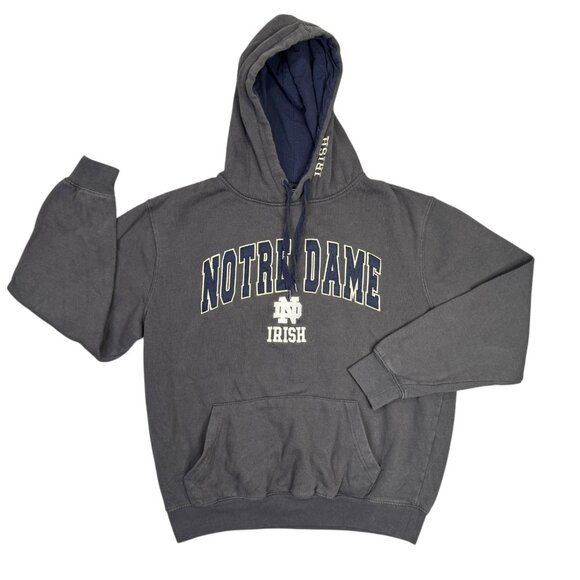Notre Dame Hoodie Mens Medium Gray Pullover Sweatshirt Stadium Athletics Irish M - Picture 1 of 8